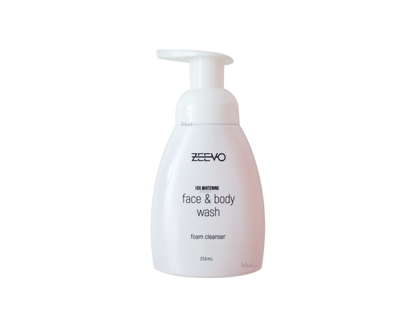 Zeevo Face and Body Kojic Foam Wash 250ml w/ free hair keratin