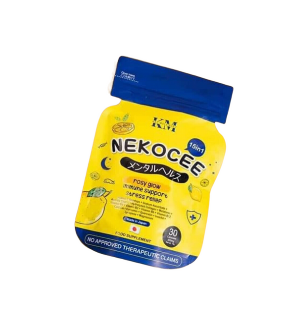 Get a Rosy Glow with NEKOCEE 15 in 1: Kat Melendez's stress relief with 30 Capsules