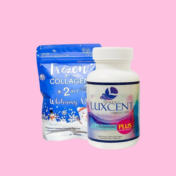luxcent glutathione  + frozen collagen bundle